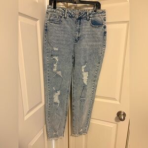 Tinseltown Light Blue Distressed Women Jeans